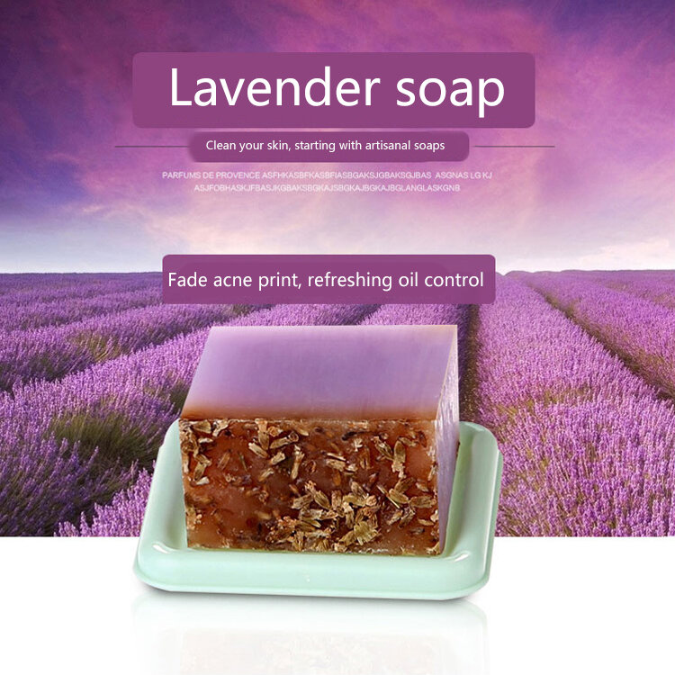 Lavender handmade soap 100g essential oil soap bath soap lavender handmade soap moisturizing