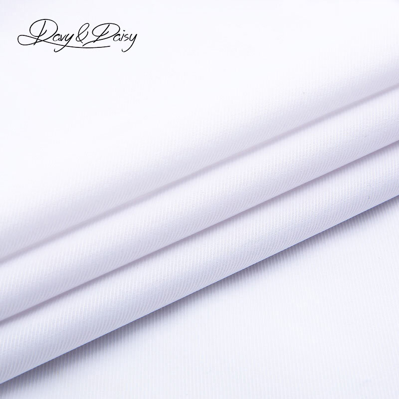 DAVYDAISY-camisa de sarga de manga larga para hombre, camisa Formal de negocios, informal, de marca, de alta calidad, DS085, gran oferta