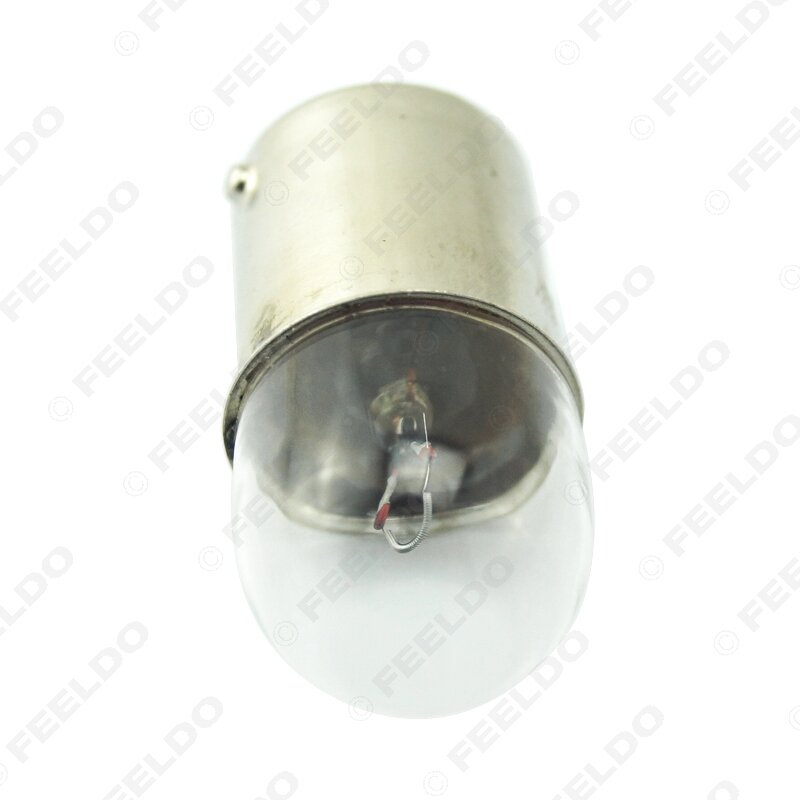 FEELDO 10Pcs G18 24V/5W 1156 BA15S Truck Clear Glass Lamp Turn Tail Bulb Auto Indicator Halogen Lamp #MX3163