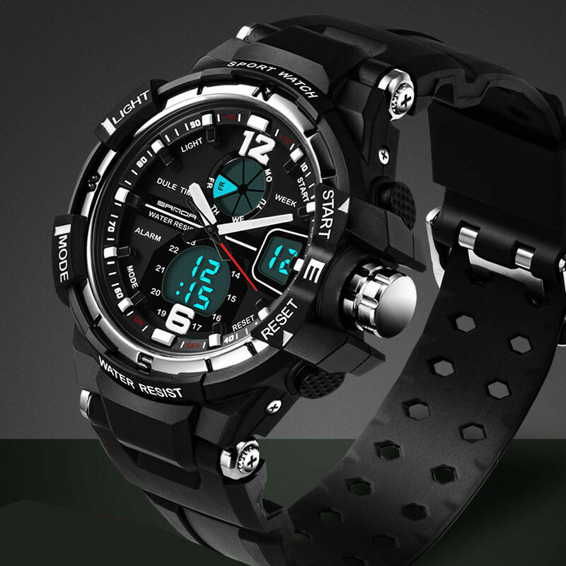 SANDA G impermeable alarma relojes superior de la marca de lujo de S-SHOCK reloj deportivo Digital Led hombres reloj de pulsera reloj Masculino