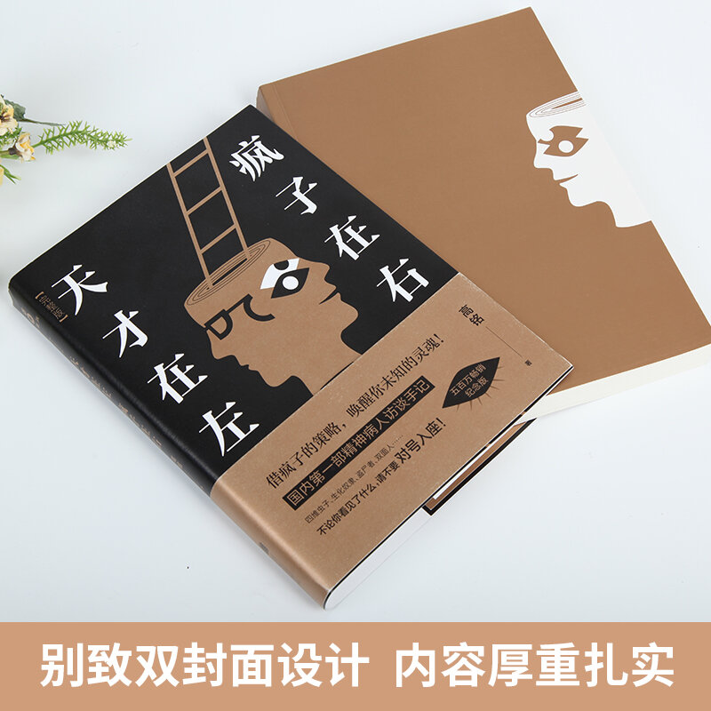 Новая китайская книга Genius находится слева, Mad is the right психологические книги для взрослых