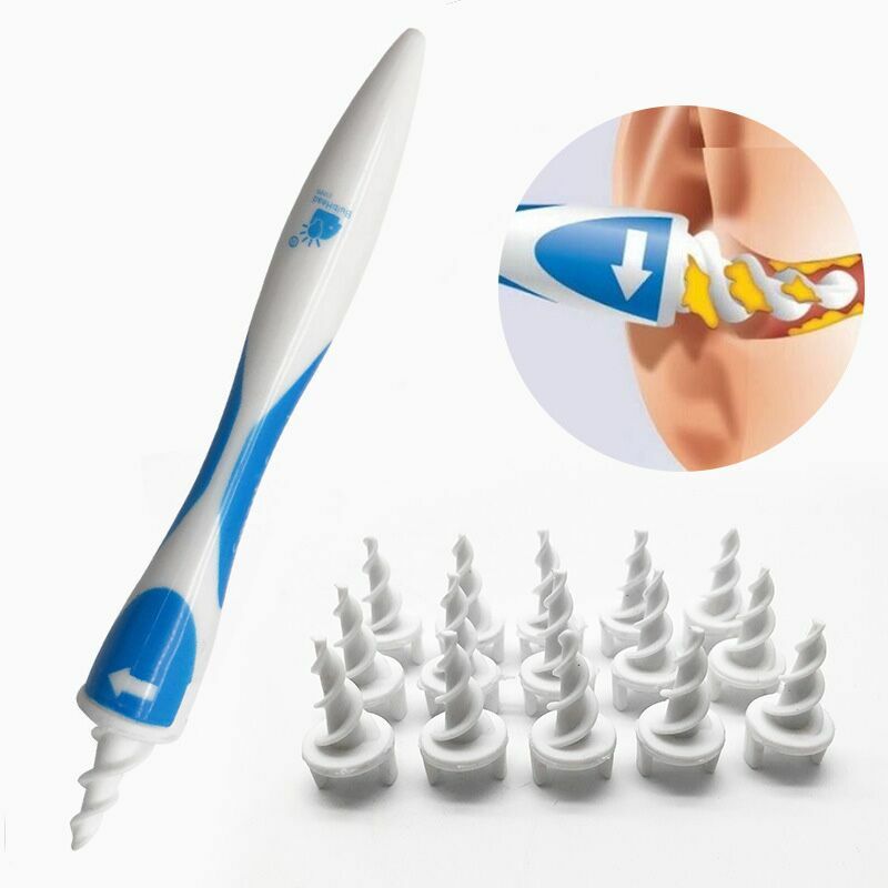 Smart Ear Wax Cleaner Earwax Removal Swab Cleaning Ear Care Kit Luminescent Pure Copper Casing Ear-pick Clean Tool