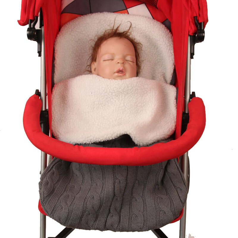 Inverno mais quente recém-nascidos sacos de dormir carrinho bebê sleepsack infantil recebendo cobertores bebês envelope flanela bunting