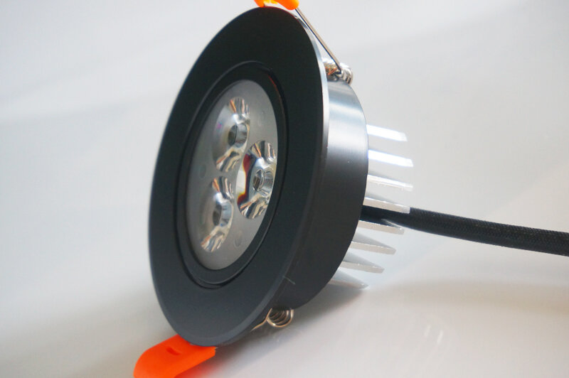 ブラックボディhkosm調光可能LEDダウンライト、埋め込み式照明、ダウンライト、ウォームホワイト、クールホワイト、2.5インチ