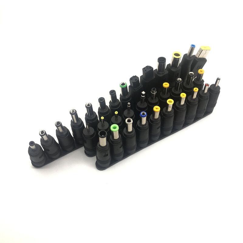 Newest 34pcs/Set 5.5x2.1mm Multi-type Male Jack for DC Plugs for AC Power Adapter Computer Cables Connectors for Notebook Laptop