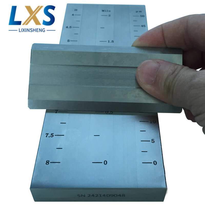 Medidor de aço inoxidável de alta qualidade, 0,625um, ranhura dupla, bgd242/0 (0-15um) para tinta