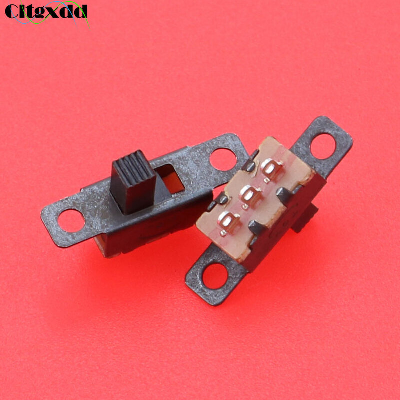 Cltgxdd-Interruptor de palanca SS12F15G5 Vertical, 3 pines, 2 posiciones, 1P2T, con agujero fijo, Interruptor deslizante de encendido y apagado, montaje en PCB