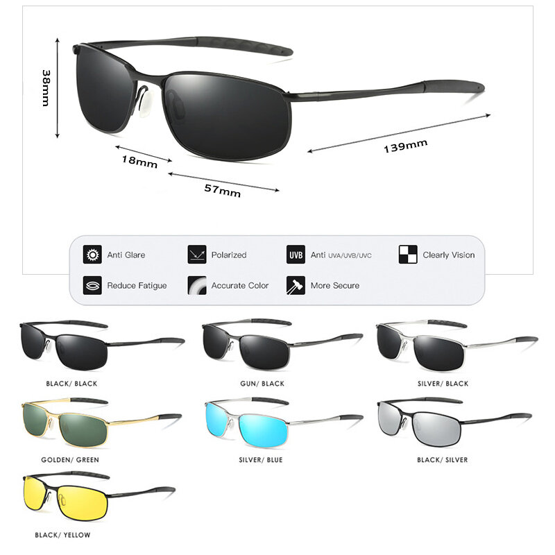 CoolPandas-gafas de sol polarizadas para hombre, lentes pequeñas de diseñador de marca, para conducir, UV400, 2022