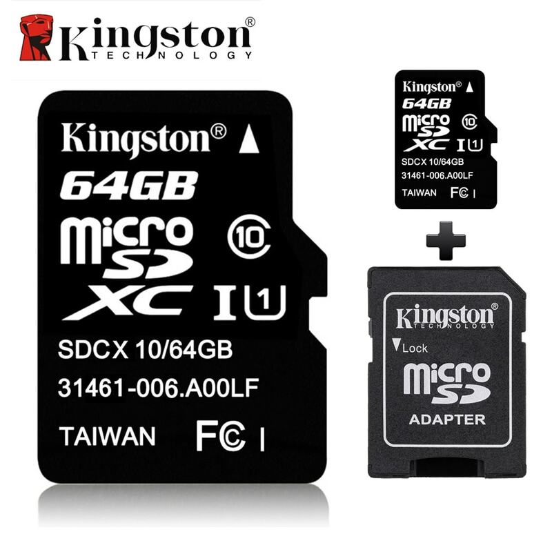 Class10 Kingston 8GB 16GB 32GB 64GB 128GB Micro SD Flash Memory Card Class 4