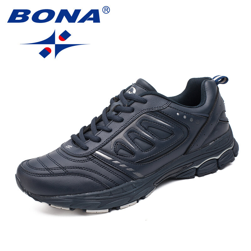 BONA – chaussures de course pour hommes, baskets de Jogging, de Trekking, à lacets, confortables, légères et douces, nouveau Style, livraison gratuite