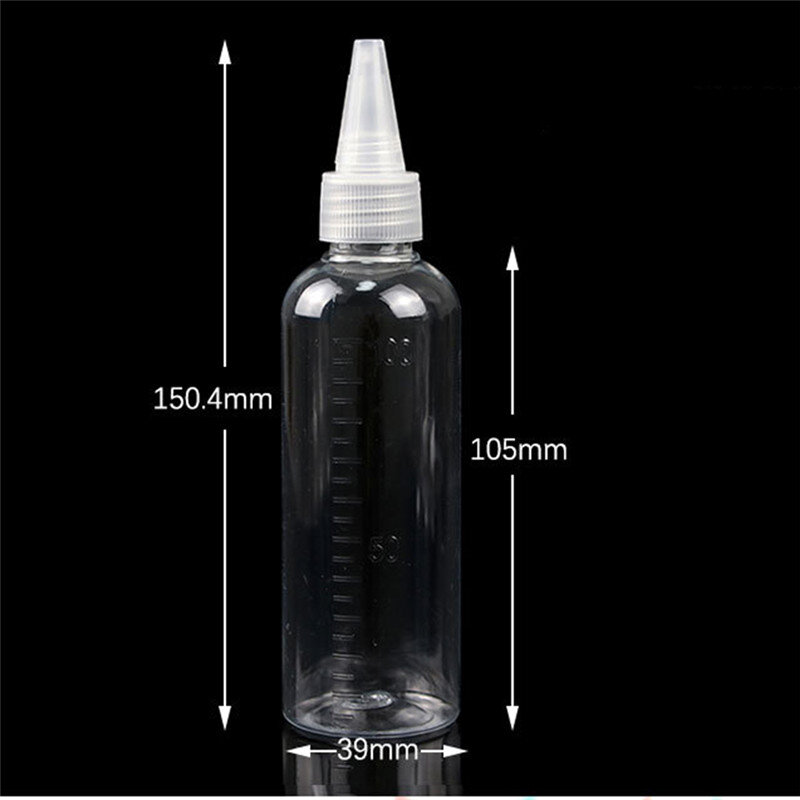 1 sztuk jakości PET przezroczysty pusty odczynnik zakraplacz do oczu płynna butelka pipety 100ml kosmetyczne butelki wielokrotnego użytku