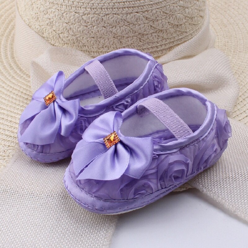 2019 New Female Baby Anti-Skid Toddler Shoes Square Shoes Baby Soft Bottom Princess Shoes