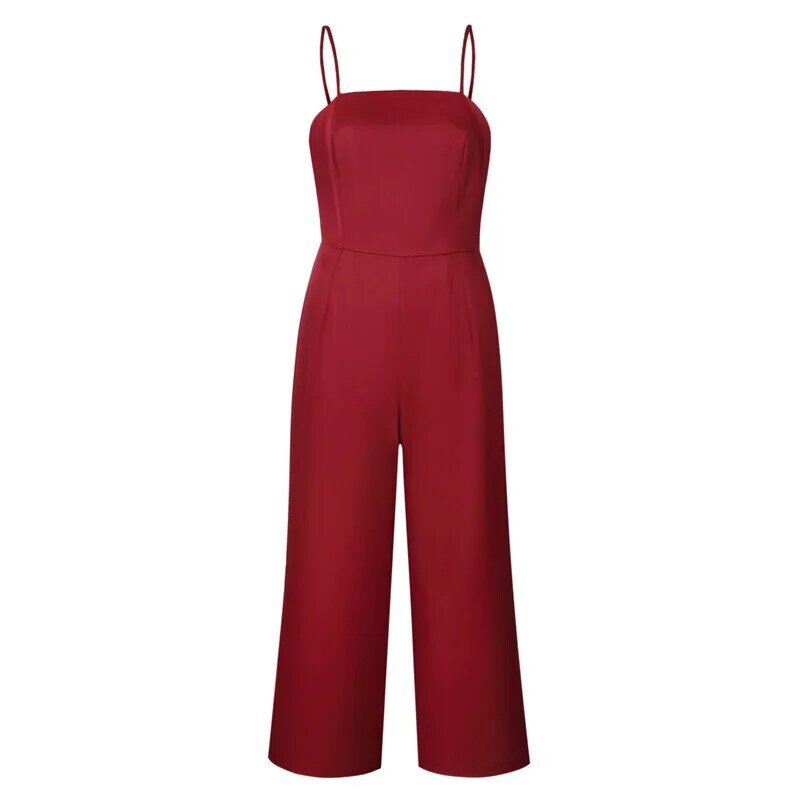 섹시한 캐미솔 여성 바지 점프 슈트, 여름 레오타드 단색 여러 가지 빛깔의 높은 허리 지퍼 포장 가슴 패션 인기 판매