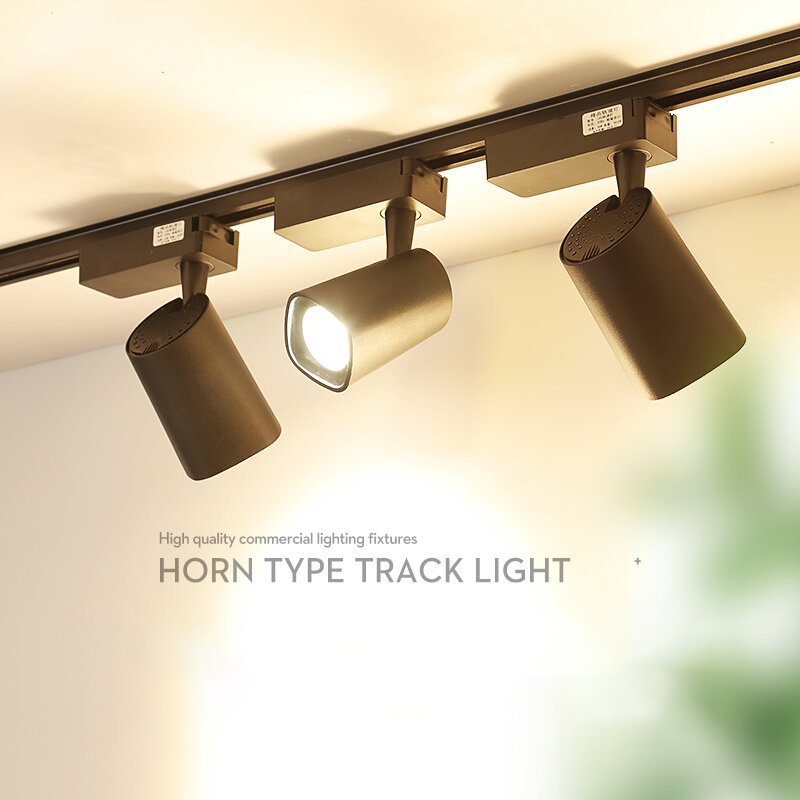 COB LED Track Lamp, Projectores ferroviários, Luminária de rastreamento, Spot Lights, Refletores para loja de roupas, 10W, 20W, 30W