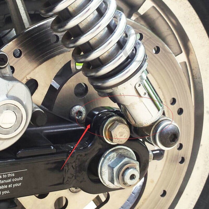 CNC Kit de alumínio traseiro rebaixamento para motocicleta, Harley Sportster XL 883 1200 2005-2015, preto cromado, 1 em
