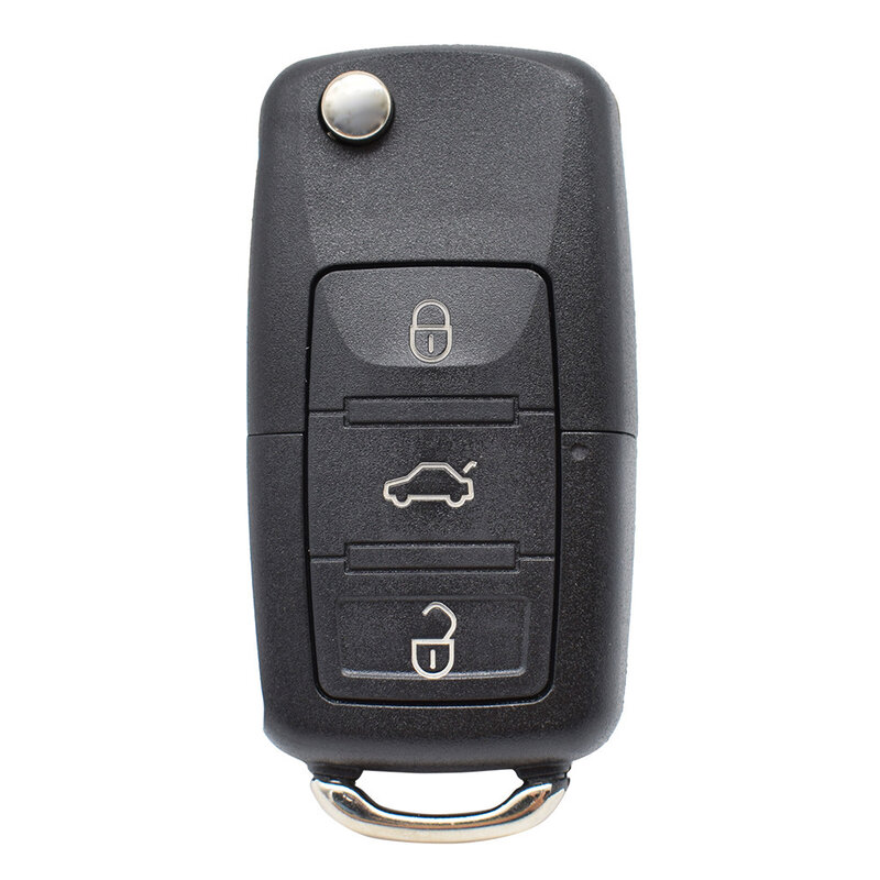 Carcasa para mando a distancia de coche, carcasa de 2 y 3 botones para VW Golf MK6 Polo Bora Beetle Tiguan Passat Caddy Jetta Eos Scirocco sin cuchilla