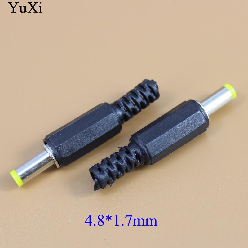 YuXi 3,5*1,3mm/4,8x1,7mm/5,5*2,5mm DC Strom Männlich Spitze Stecker stecker für HP Für asus für lenovo Compaq Laptop Adapter 4,8 1,7