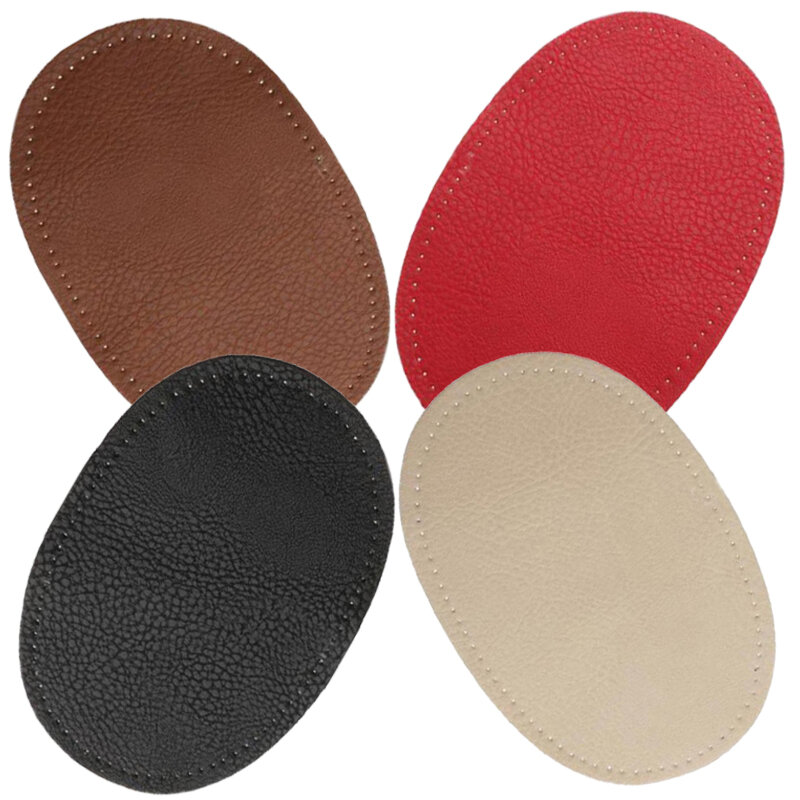 10pcs Patch with Pin Hole DIY Oval Soft Durable Leather Sheet for Hat Sofa Cardigan Clothes Bag Handbag Sewing Accessories