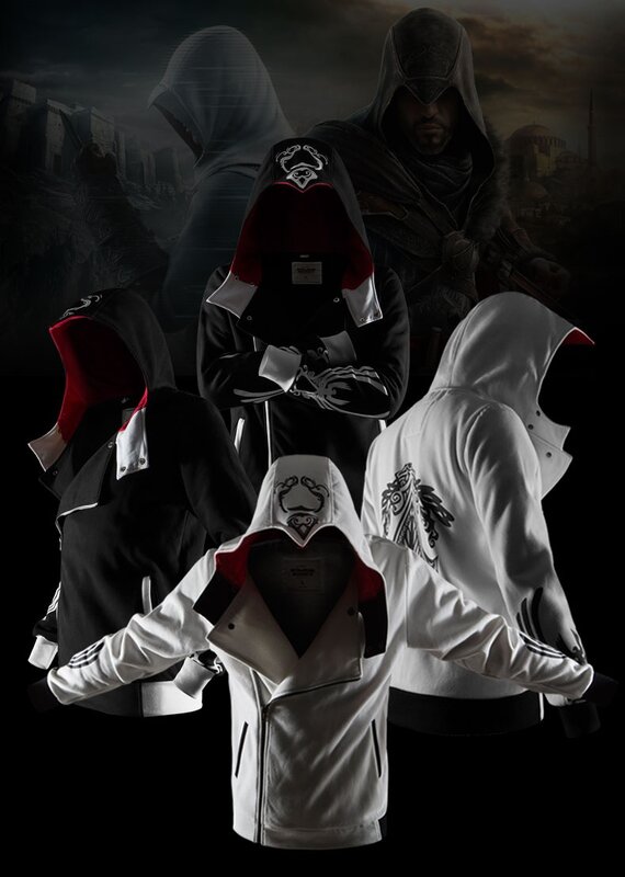 Zogaa gothic hoodie streetwear 2019 novos hoodies dos homens casual moda preto hoodie 5 cores plus size S-4XL assassino hoodies