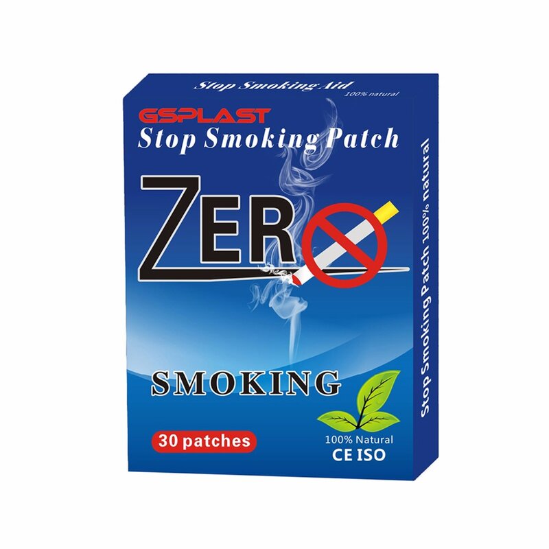 1box = 30pcs 금연 패치 중지 금연 패치는 니코틴 갈망에 대한 24 시간 방어를 제공합니다