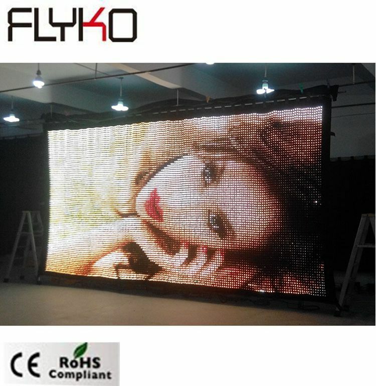 flight case large customized dimension 2.8x6m P3.5cm led charging light stage elegant backdrop led display