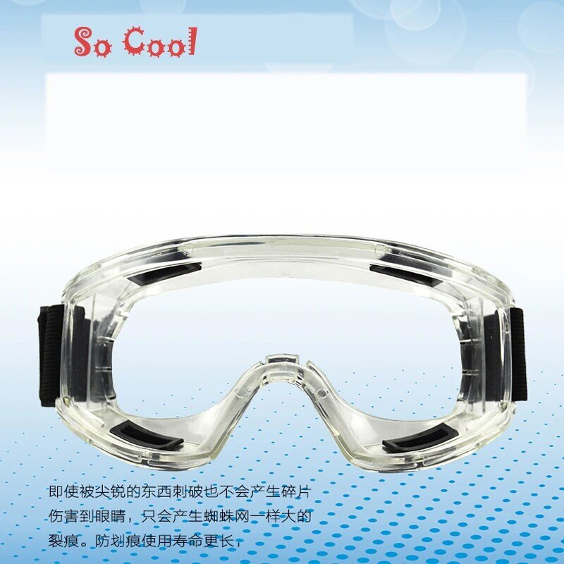 Mais barato 1pc óculos de proteção olhos à prova de vento pc resistente ao impacto policarbonato segurança trabalho óculos atacado