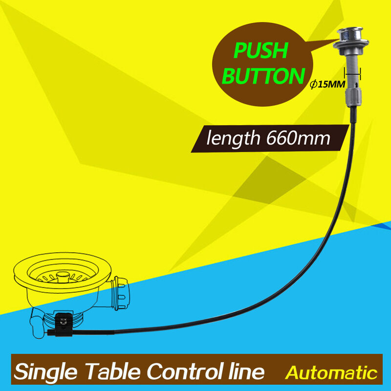 Talea linha de controle da mesa do filtro de pia, linha de fio de comprimento de 66cm do controlador de cabo qk002c001