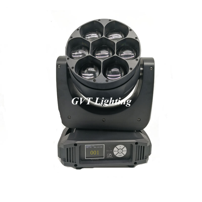 4pcs/lot Lyre 7X40W RGBW 4in1 LED Moving Head Light Zoom Wash Moving Head Party club DMX DJ Stage Disco Lights