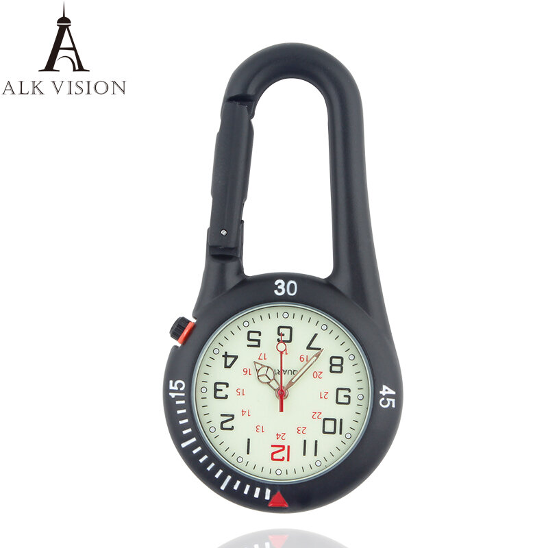 ALK Fob клип карабин карманные часы Fob медицинские спортивные часы винтажные часы медсестры альпинистское спортивное оборудование Прямая поставка