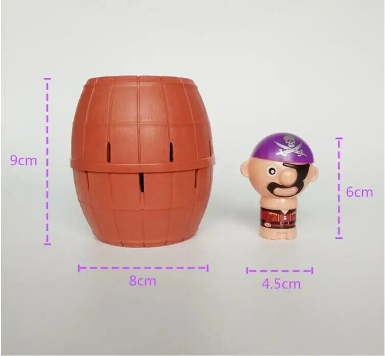 iWish 132mm H Novelty Toy Pirate Bucket and Adults Lucky Stab Pop Up Pirates Game Toys Intellectual Game For Kids Stress Relief