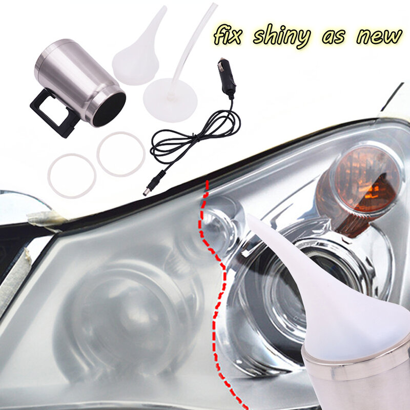 Car Headlight Refurbished Atomizing Cup Car Headlight Lens Restoration Kit Restorer System Polishing Tool Restore Clear