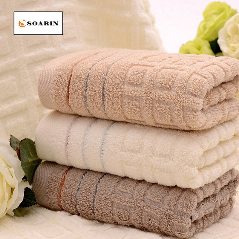 SOARIN – serviette De Bain en coton, fil non torsadé, Pour la Plage, Pour Adultes