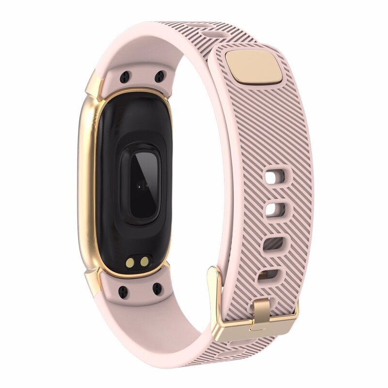 Neue Sport Wasserdichte Intelligente Uhr Frauen Smart Armband Band Bluetooth Heart Rate Monitor Fitness Tracker Smartwatch Metall Fall