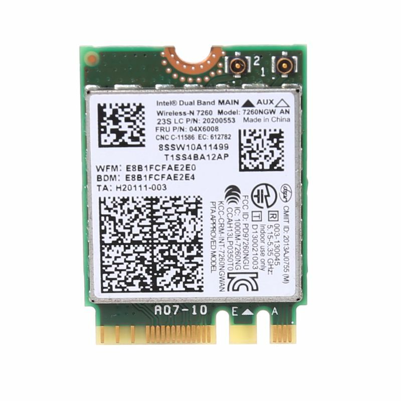 Bezprzewodowa karta WiFi Dual Band 04X6008 7260NGW Bluetooth 4.0 dla Lenovo ThinkPad T440 T440p W540 L440 L540 X240s