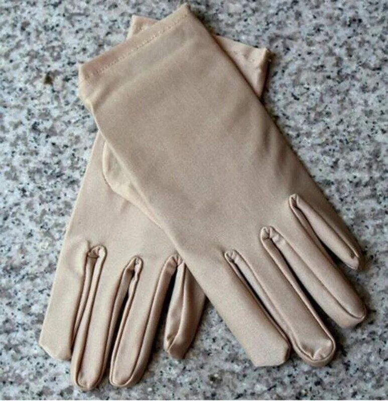 Women Female Super-elastic Full Finger Driving gloves Sun-shading Sunscreen Slip-resistant Gloves KU3
