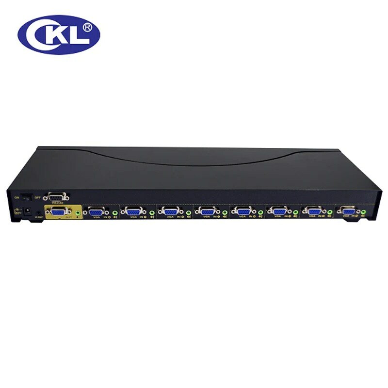 CKL-81S 8 Port Auto Vga-schalter mit Audio 8 in 1 heraus PC Monitor Switcher mit Ir-fernbedienung Rs232-steuerung 2048*1536 450 MHz