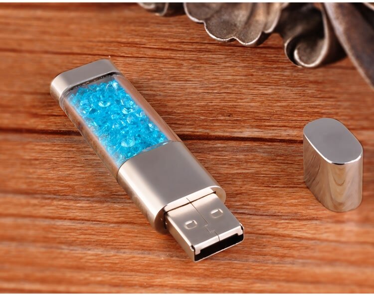 2023 Werkelijke Capaciteit Sieraden Crystal Diamond Memory Stick Usb Flash Drive 256Gb 128Gb 64Gb 32Gb 2.0 mini Usb Pendrive Meisje Gift