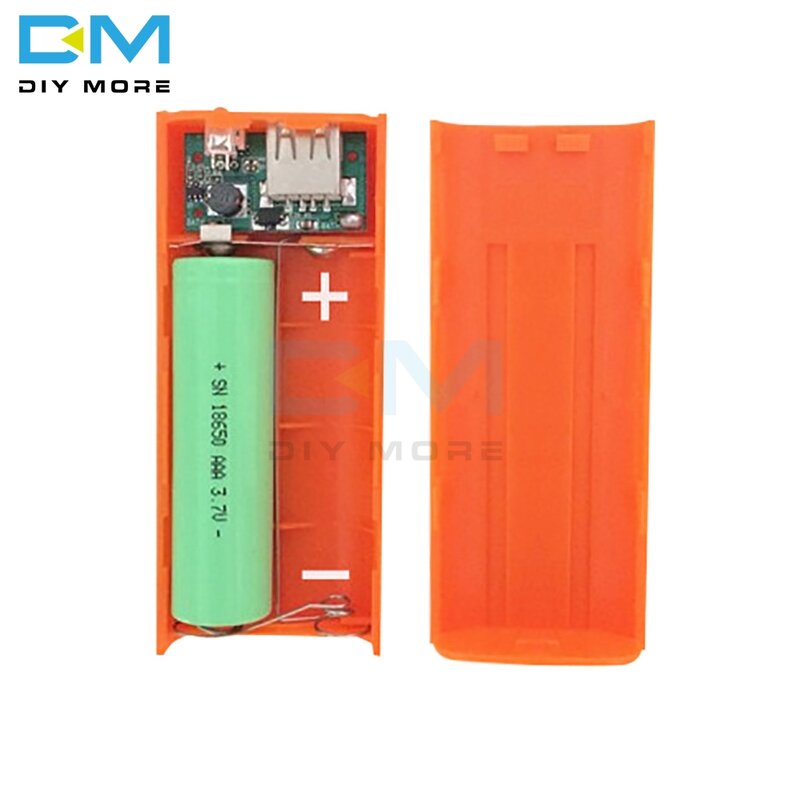 Permen Warna Fashion 5600mAh 2X 18650 USB Power Bank Charger Baterai Case DIY Kotak untuk ponsel Untuk 18650 baterai Li DC 5V 1A