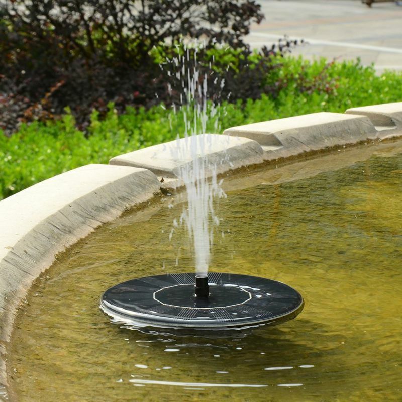 Bomba de agua flotante de energía Solar estanque fuente para pájaros baño decoración de jardín exterior jardín decoración de construcción