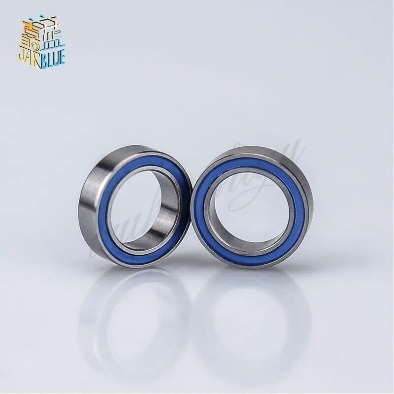 10PCS 8X12X3.5mm MR128 2RS  8x12x3.5 ABEC3 Blue Rubber Seals bearing Model bearing By JARBLUE