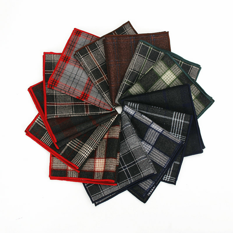Brand New Men's Cotton Hankerchief Scarves Vintage Hankies Men Pocket Square Handkerchiefs For Man Wedding Suits Pocket squares