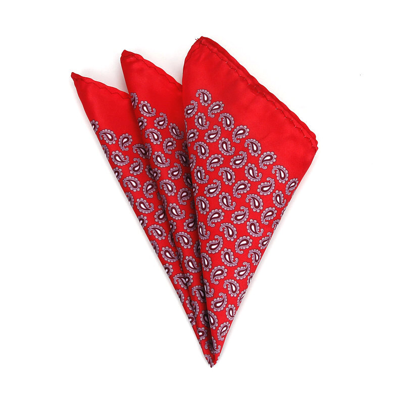Мужской винтажный Карманный носовой платок с принтом пейсли из полиэстера и шелка