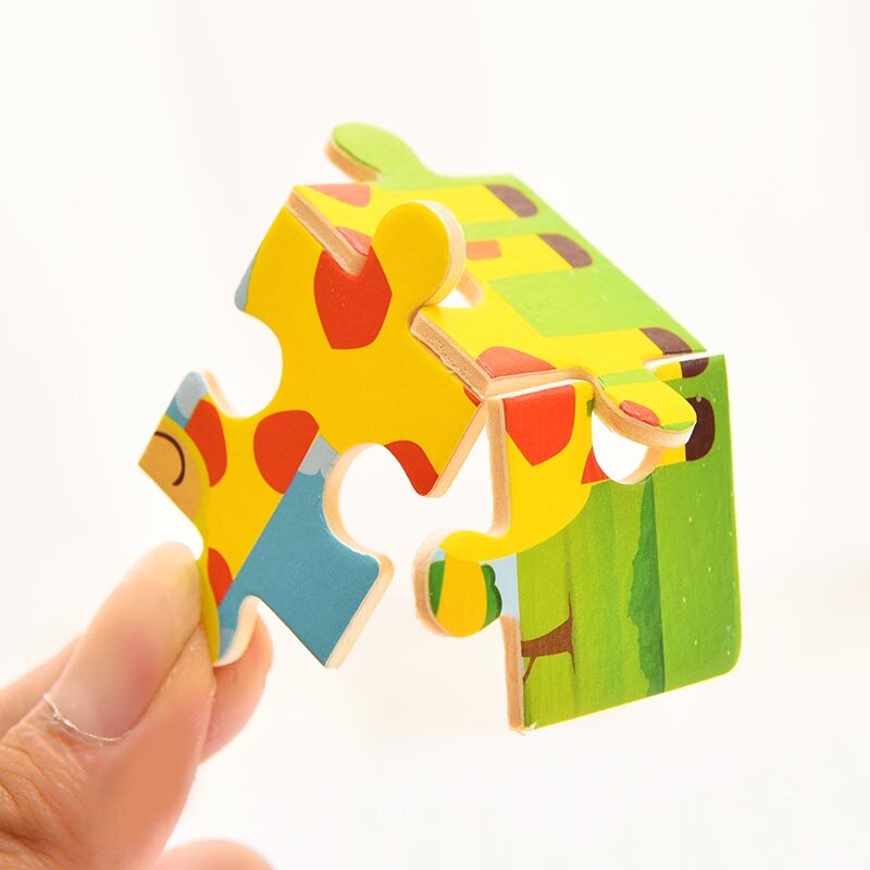 SZ VAPOR Cedo Educacional Jigsaw Puzzle Brinquedos De Madeira Animal Dos Desenhos Animados Para Crianças Bebê Crianças Educacional Brinquedo Puzles