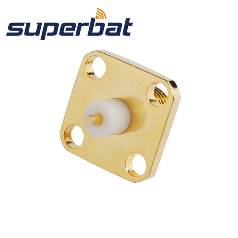 Superbat-Conector de 4mm, 10 piezas, hembra, recto, 4 agujeros, montaje en Panel, contacto de taza de soldadura