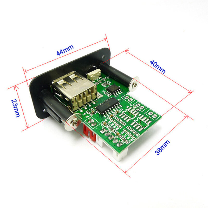 Carte audio haut-parleur amplificateur USB avec fil de télécommande, mini carte décodeur MP3 5V, technologie de décodage 3 W x 2, carte TF MP3 WAV U disk