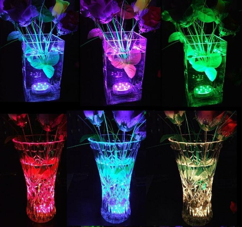 4 Stuks * Led Decoratieve Verlichting Voor Verlichting Up Onder Vaas Licht, Aquarium, Bruiloft Middelpunt, thuis Party Decor 10Leds Lampen