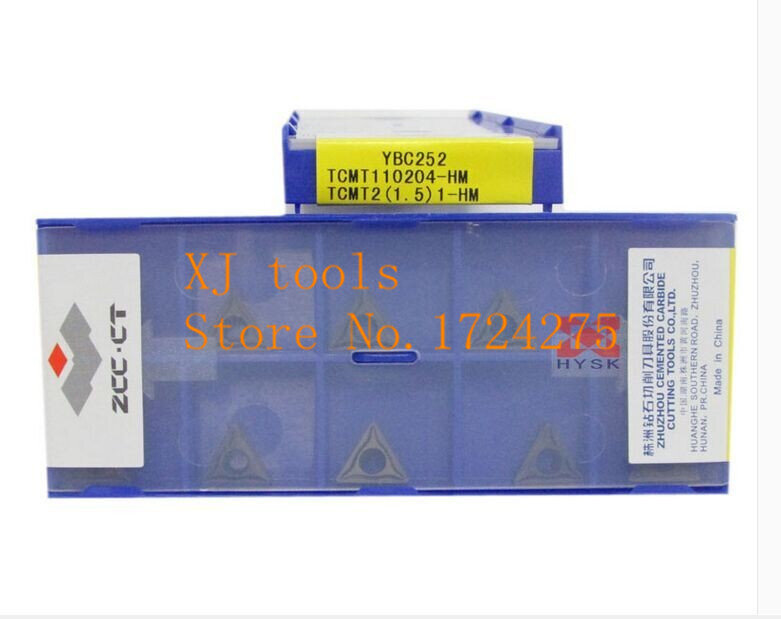 Darmowa wysyłka 10 sztuk TCMT110204 HM YBC252 cutter wkładka z węglików spiekanych węglika narzędzia tokarskie