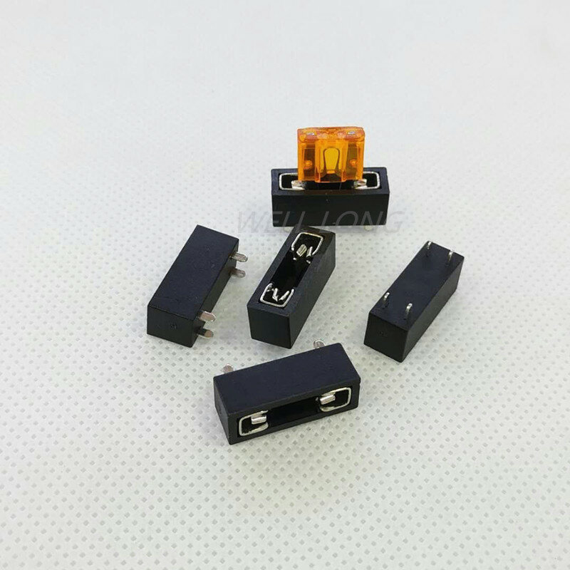 5 sztuk/partia PCB mocowanie panelu ubezpieczenia bloki terminale bezpieczeństwa Micro Mini średni mały uniwersalny samochodowy uchwyt bezpiecznika.