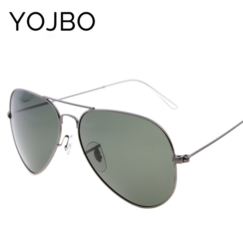 YOJBO Óculos Polarizados Homens Marca Designer Espelho óculos de Sol Piloto UV400 Legal Do Vintage Senhoras Óculos Shades Óculos para As Mulheres De Luxo