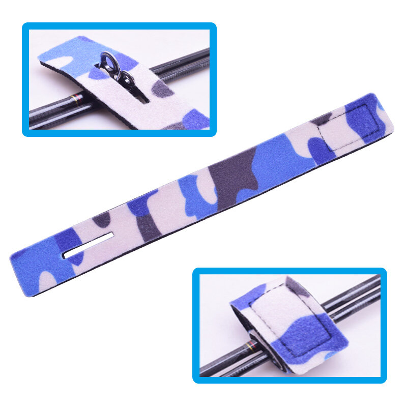 1Pcs Nieuwe Vissen Tools Staaf Tie Strap Riem Visgerei Elastische Wrap Band Pole Houder Accessoires Duiken Materialen Non Slip firm